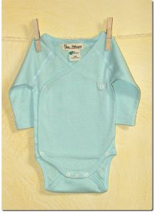 Ensemble body et chaussettes bio naissance 1 mois - bleu ou rose