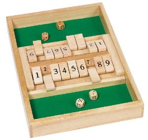 Shut the box double en bois