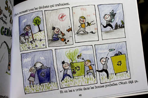 Super héros, livre pour enfant sur les éco-gestes