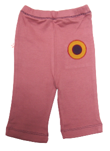 Pantalon bébé souple bio vieux rose