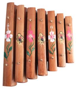 Xylophone 7 notes artisanal en bambou