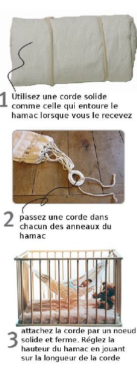 comment installer le hamac bébé